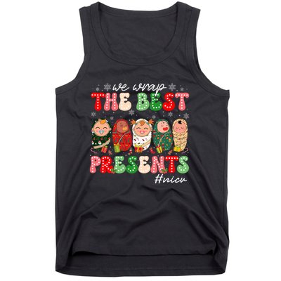 We Wrap The Best Presents Nicu Neonatal Icu Nurse Christmas Tank Top