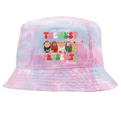 We Wrap The Best Presents Nicu Neonatal Icu Nurse Christmas Tie-Dyed Bucket Hat