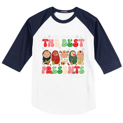 We Wrap The Best Presents Nicu Neonatal Icu Nurse Christmas Baseball Sleeve Shirt