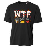 Wtf Whiskey Turkey Family Funny Thanksgiving Day Cooling Performance Crew T-Shirt