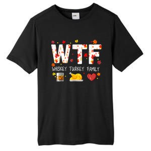 Wtf Whiskey Turkey Family Funny Thanksgiving Day Tall Fusion ChromaSoft Performance T-Shirt