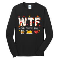 Wtf Whiskey Turkey Family Funny Thanksgiving Day Tall Long Sleeve T-Shirt