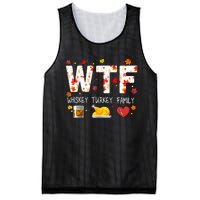 Wtf Whiskey Turkey Family Funny Thanksgiving Day Mesh Reversible Basketball Jersey Tank