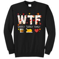 Wtf Whiskey Turkey Family Funny Thanksgiving Day Tall Sweatshirt