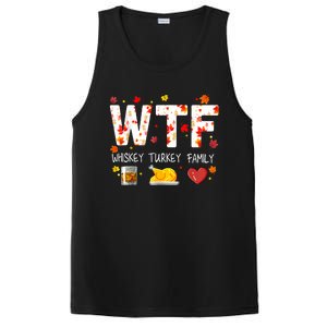 Wtf Whiskey Turkey Family Funny Thanksgiving Day PosiCharge Competitor Tank