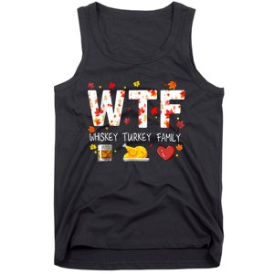 Wtf Whiskey Turkey Family Funny Thanksgiving Day Tank Top