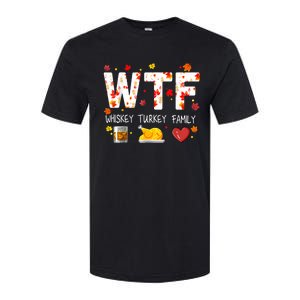 Wtf Whiskey Turkey Family Funny Thanksgiving Day Softstyle CVC T-Shirt