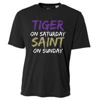 Weekend Warrior Tiger vs. Saint Cooling Performance Crew T-Shirt