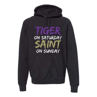 Weekend Warrior Tiger vs. Saint Premium Hoodie