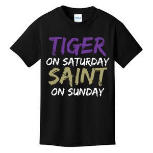 Weekend Warrior Tiger vs. Saint Kids T-Shirt