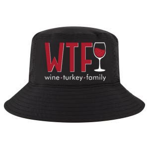 Wtf Wine Turkey Family Funny Holiday Thanksgiving Christmas Cool Comfort Performance Bucket Hat