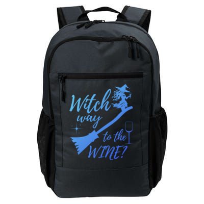 Witch Way To Wine Spooky Graphic Halloween Ing Graphic Meaningful Gift Daily Commute Backpack