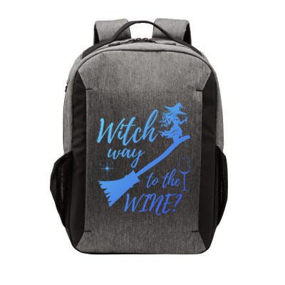 Witch Way To Wine Spooky Graphic Halloween Ing Graphic Meaningful Gift Vector Backpack