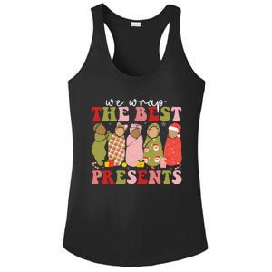 We Wrap The Best Presents Mother Baby Nurse L&D Nicu Xmas Ladies PosiCharge Competitor Racerback Tank