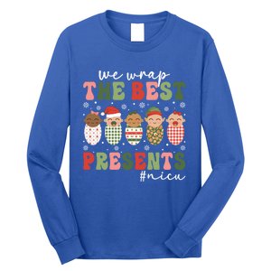 We Wrap The Best Presents Nicu Nurse Christmas Nurse Gift Long Sleeve Shirt