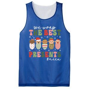 We Wrap The Best Presents Nicu Nurse Christmas Nurse Gift Mesh Reversible Basketball Jersey Tank