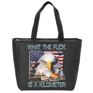 Wtf What The Fck Is A Kilometer Georgewashington Zip Tote Bag