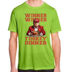 Winner Winner Turkey Dinner Donald Trump Usa Thanksgiving Adult ChromaSoft Performance T-Shirt