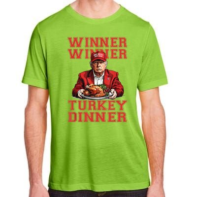 Winner Winner Turkey Dinner Donald Trump Usa Thanksgiving Adult ChromaSoft Performance T-Shirt