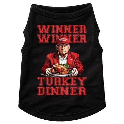 Winner Winner Turkey Dinner Donald Trump Usa Thanksgiving Doggie Tank