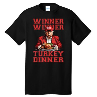 Winner Winner Turkey Dinner Donald Trump Usa Thanksgiving Tall T-Shirt