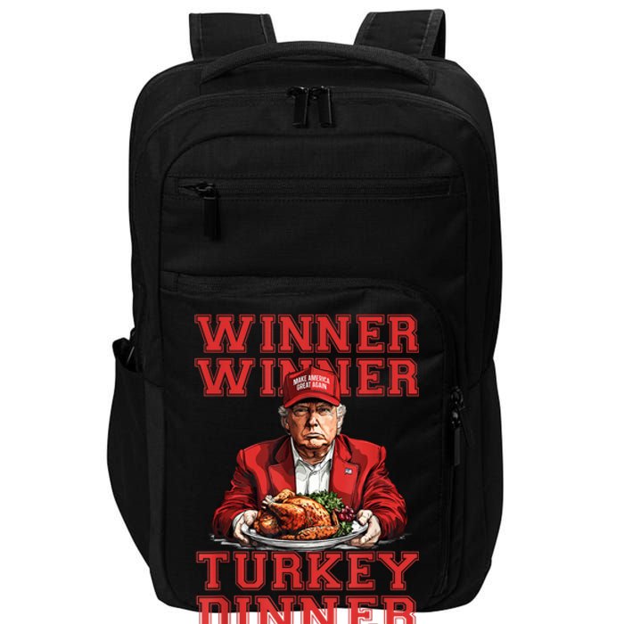 Winner Winner Turkey Dinner Donald Trump Usa Thanksgiving Impact Tech Backpack