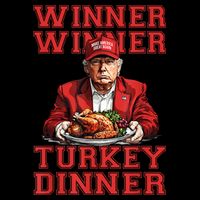 Winner Winner Turkey Dinner Donald Trump Usa Thanksgiving 7-Panel Snapback Hat