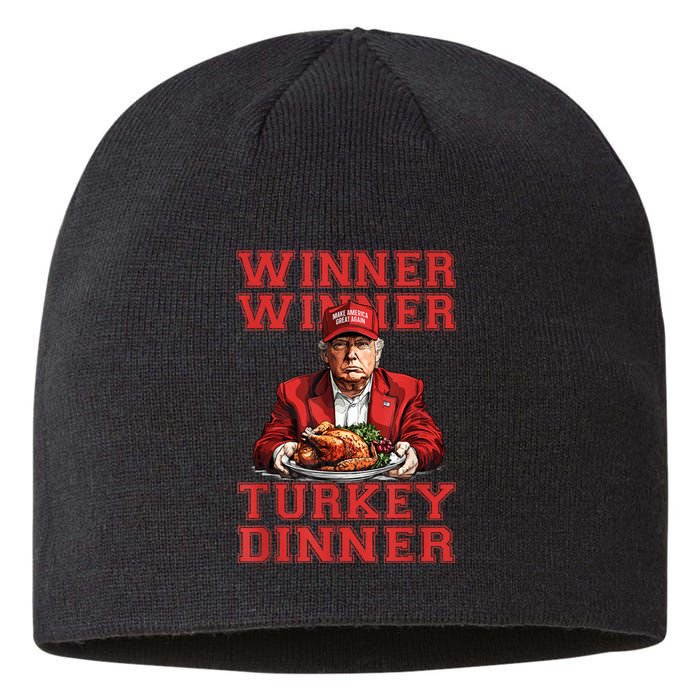 Winner Winner Turkey Dinner Donald Trump Usa Thanksgiving Sustainable Beanie