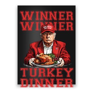 Winner Winner Turkey Dinner Donald Trump Usa Thanksgiving Poster