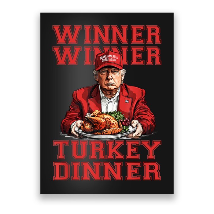 Winner Winner Turkey Dinner Donald Trump Usa Thanksgiving Poster