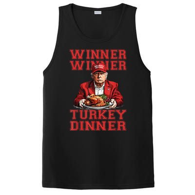 Winner Winner Turkey Dinner Donald Trump Usa Thanksgiving PosiCharge Competitor Tank