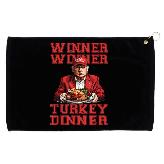 Winner Winner Turkey Dinner Donald Trump Usa Thanksgiving Grommeted Golf Towel