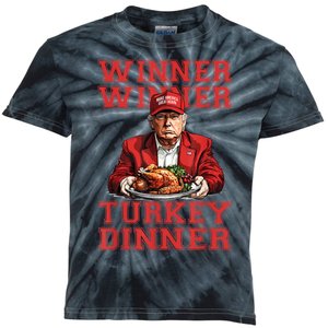 Winner Winner Turkey Dinner Donald Trump Usa Thanksgiving Kids Tie-Dye T-Shirt