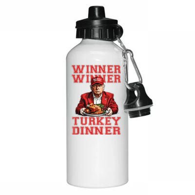 Winner Winner Turkey Dinner Donald Trump Usa Thanksgiving Aluminum Water Bottle