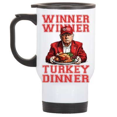 Winner Winner Turkey Dinner Donald Trump Usa Thanksgiving Stainless Steel Travel Mug