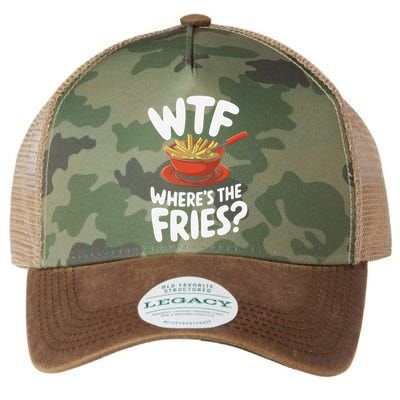 Wtf WhereS The Fries Funny Expression Legacy Tie Dye Trucker Hat