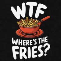 Wtf WhereS The Fries Funny Expression Ladies PosiCharge Tri-Blend Wicking Tank
