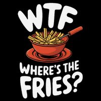 Wtf WhereS The Fries Funny Expression 16 in Basic Backpack