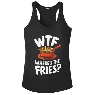 Wtf WhereS The Fries Funny Expression Ladies PosiCharge Competitor Racerback Tank