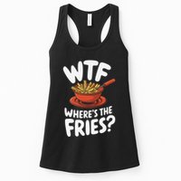 Wtf WhereS The Fries Funny Expression Womens Tank Top