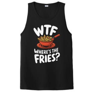 Wtf WhereS The Fries Funny Expression PosiCharge Competitor Tank