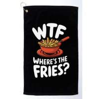 Wtf WhereS The Fries Funny Expression Golf Towel