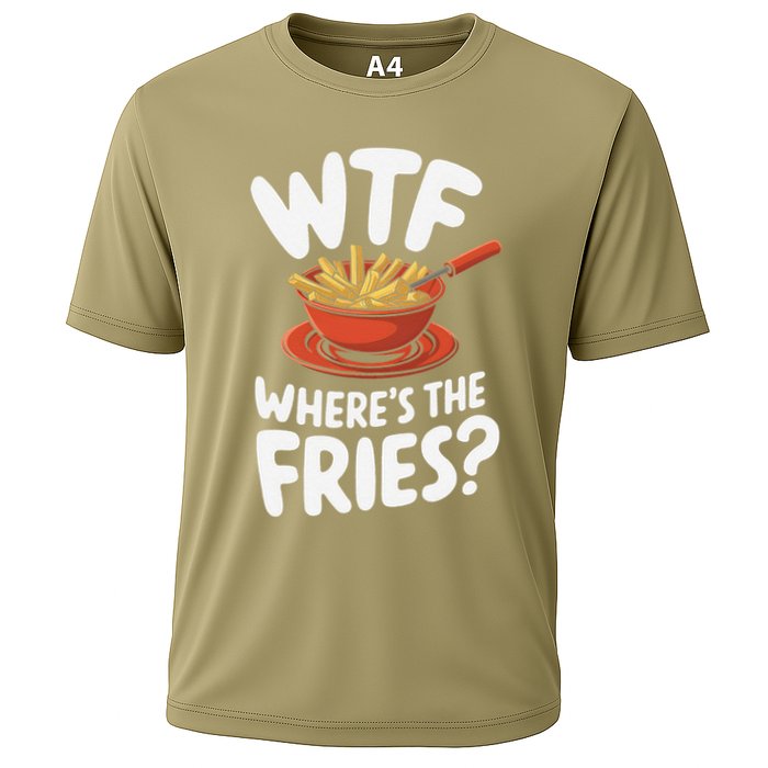 Wtf WhereS The Fries Funny Expression Cooling Performance Crew T-Shirt