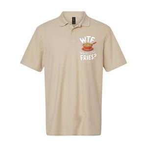 Wtf WhereS The Fries Funny Expression Softstyle Adult Sport Polo