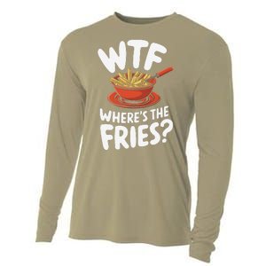 Wtf WhereS The Fries Funny Expression Cooling Performance Long Sleeve Crew