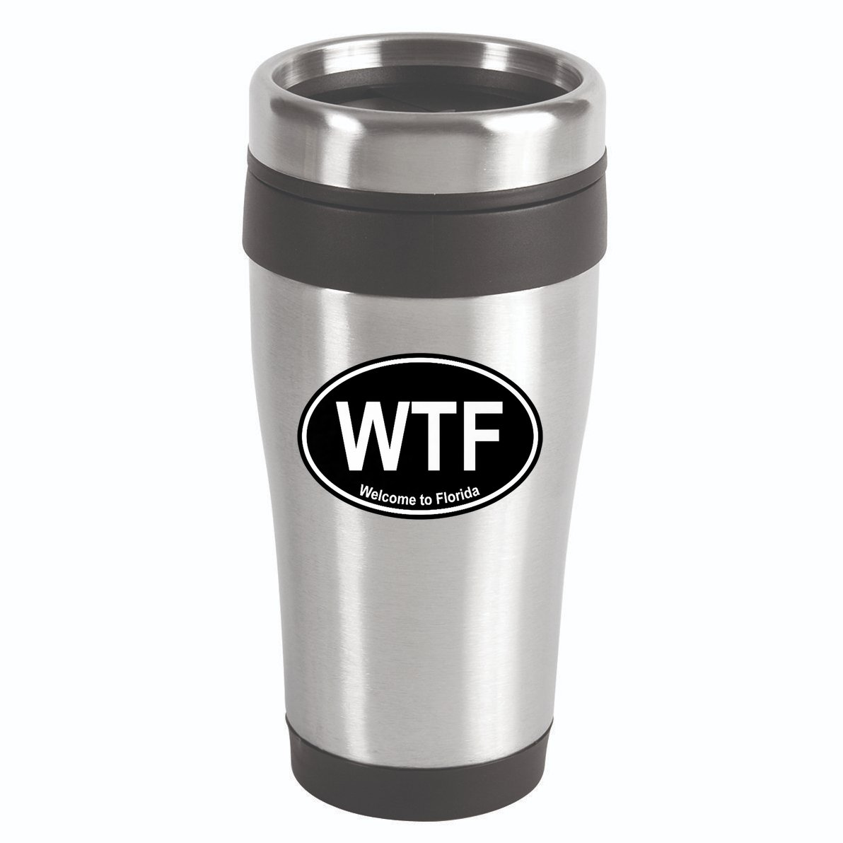 Wtf Welcome To Florida 16oz Travel Tumbler