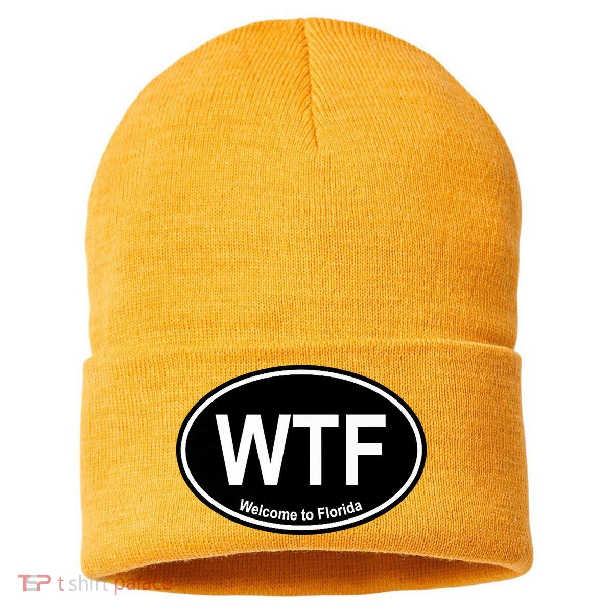 Wtf Welcome To Florida Sustainable Knit Beanie