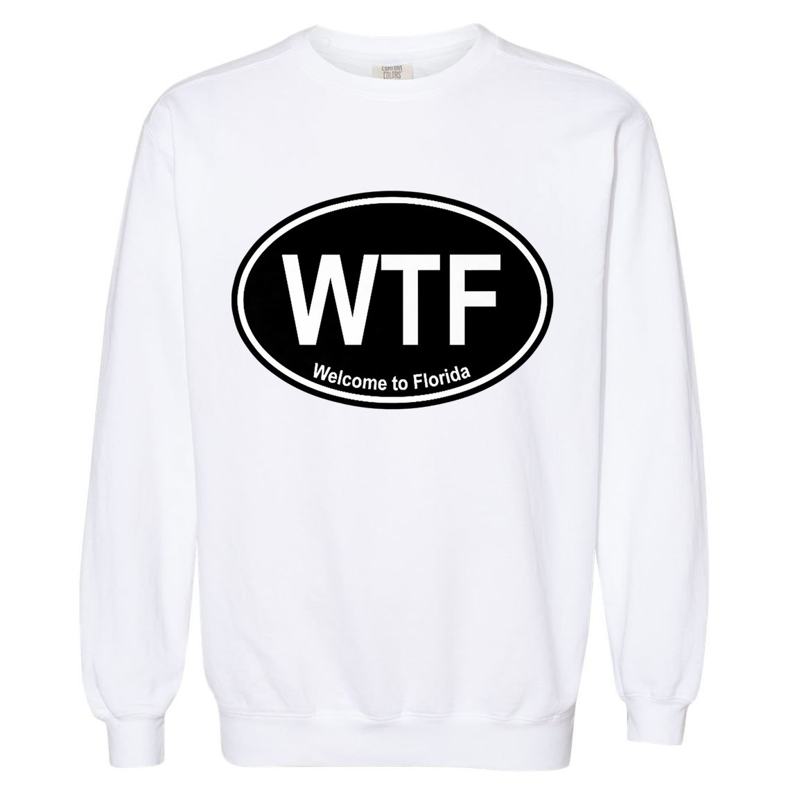 Wtf Welcome To Florida Garment-Dyed Sweatshirt