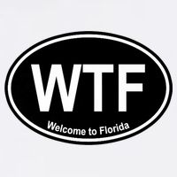 Wtf Welcome To Florida Garment-Dyed Sweatshirt