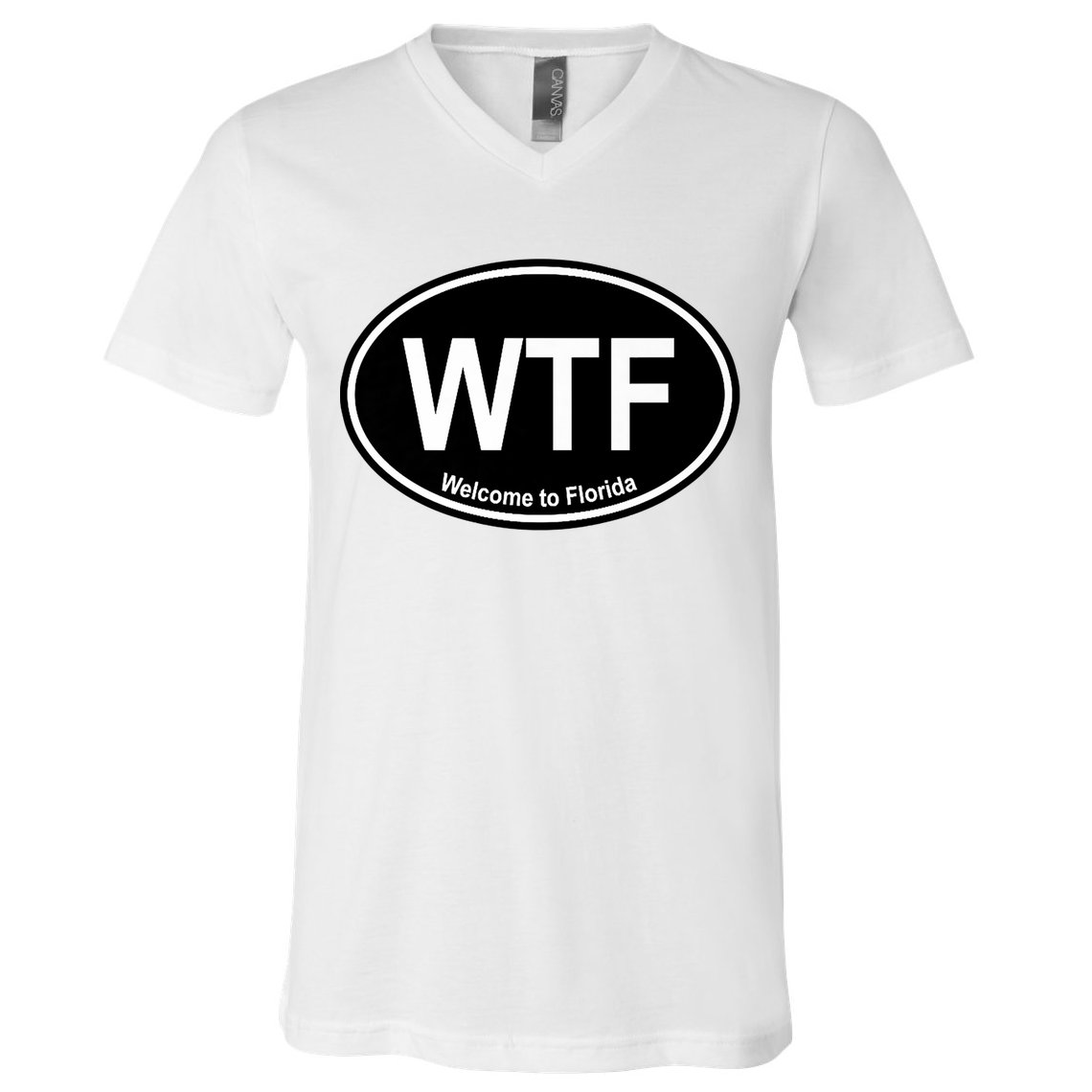 Wtf Welcome To Florida V-Neck T-Shirt